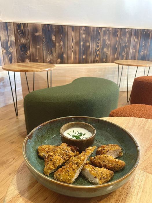 Bouchées panées et sauce